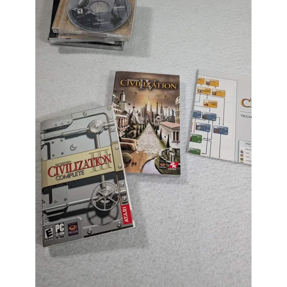 Vintage PC Strategy Game Lot CivilizationIII IV Call to Power Medieval Total War